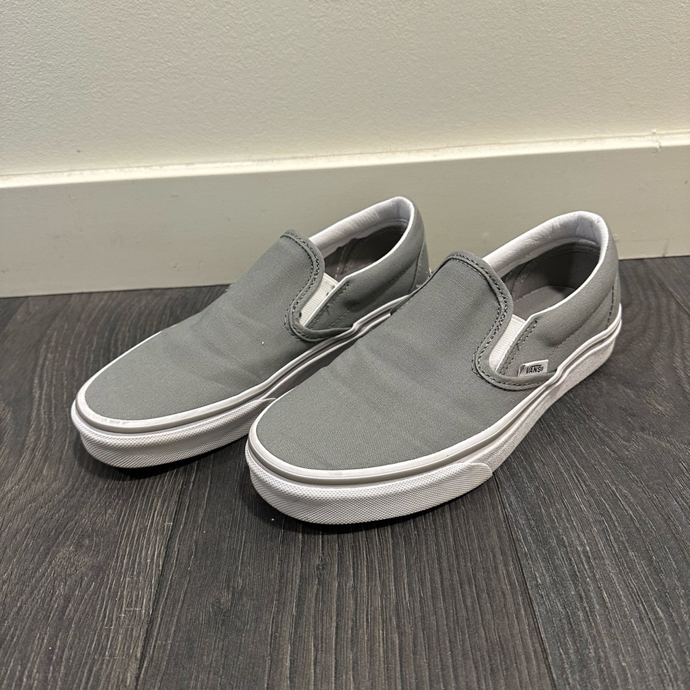 Light grey slip on Vans